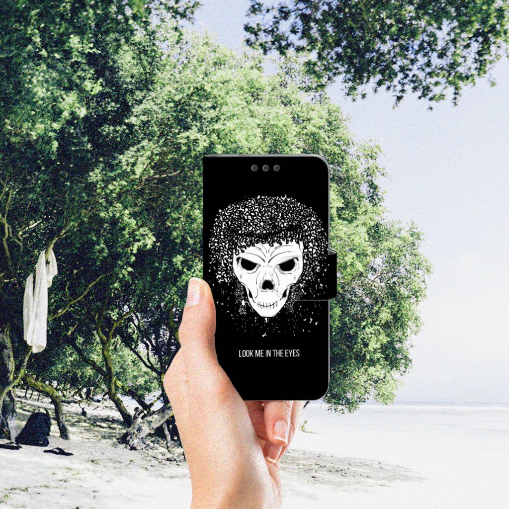 Telefoonhoesje met Naam Microsoft Lumia 650 Skull Hair