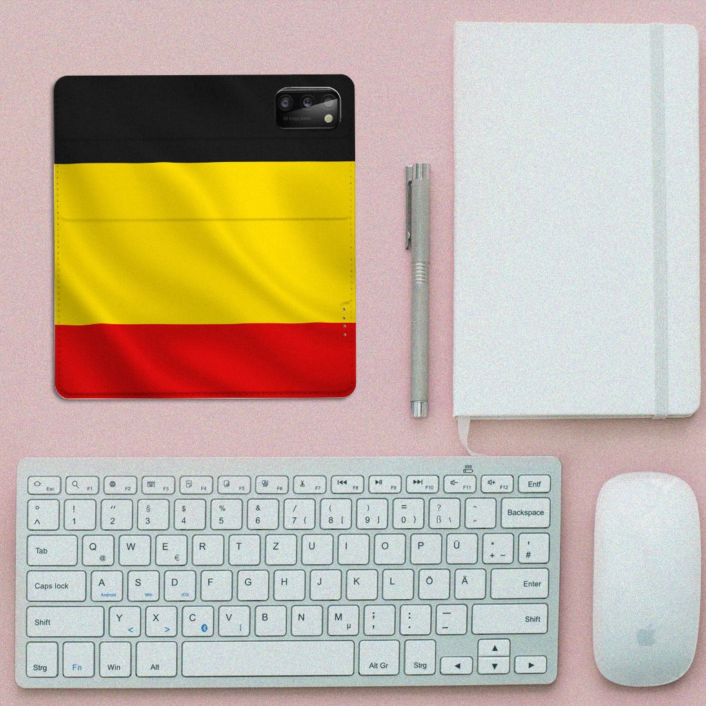 Samsung Galaxy A41 Standcase Belgische Vlag - B2C Telecom