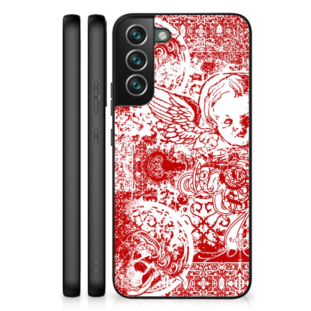 Telefoonhoesje Samsung Galaxy S22 Plus Angel Skull Rood B2C Telecom
