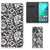 Samsung Galaxy A40 Smart Cover Black Flowers