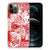 Silicone Back Case iPhone 12 Pro Max Angel Skull Rood B2C Telecom