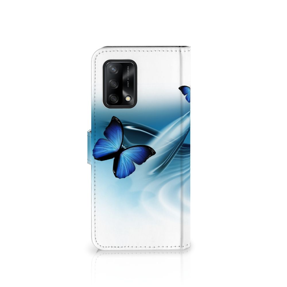 OPPO A74 4G Telefoonhoesje met Pasjes Vlinders