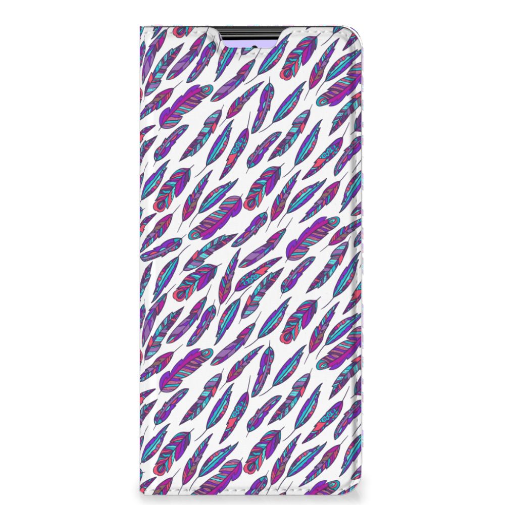 Xiaomi Redmi Note 10 Pro Hoesje met Magneet Feathers Color - B2C Telecom