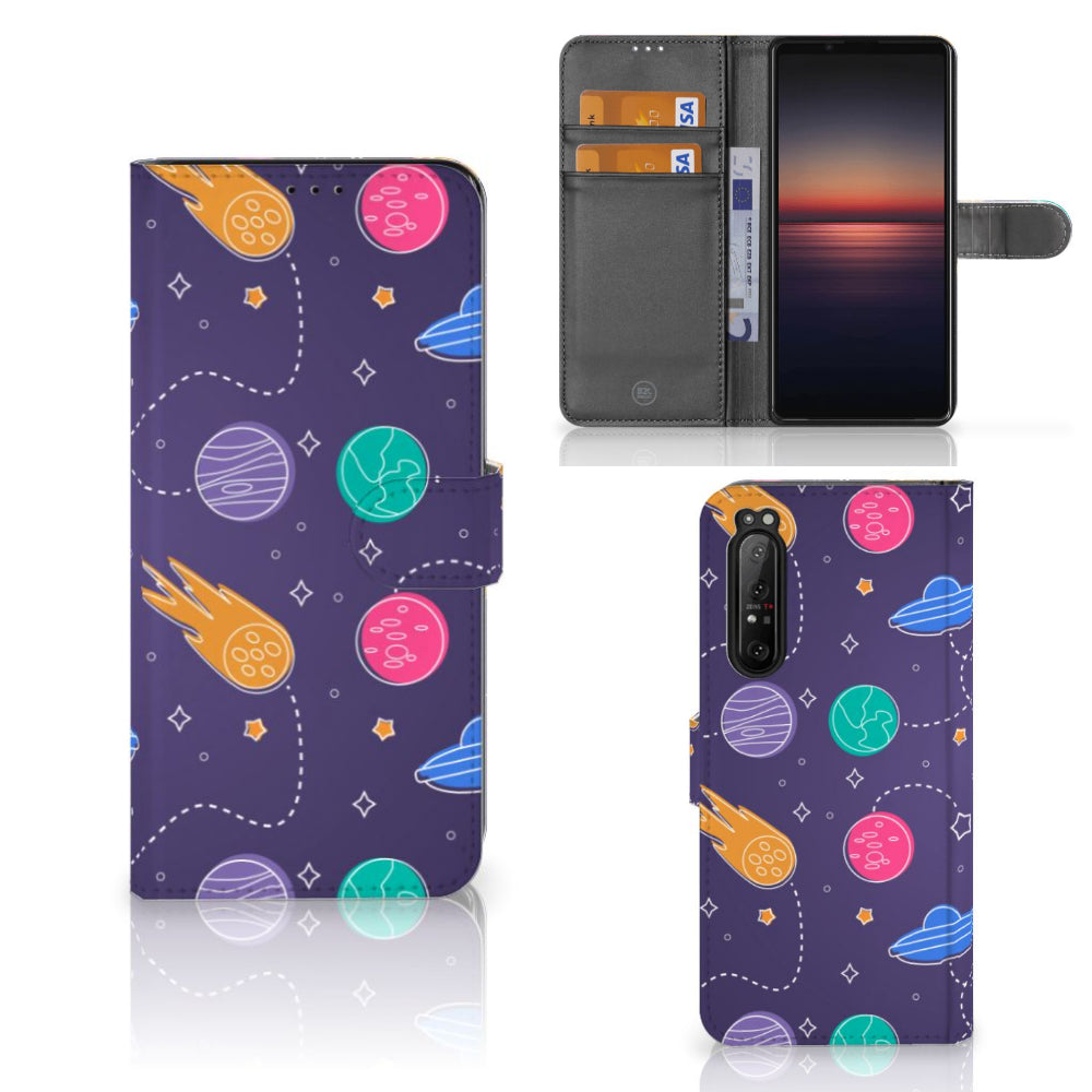 Sony Xperia 1 II Wallet Case met Pasjes Space