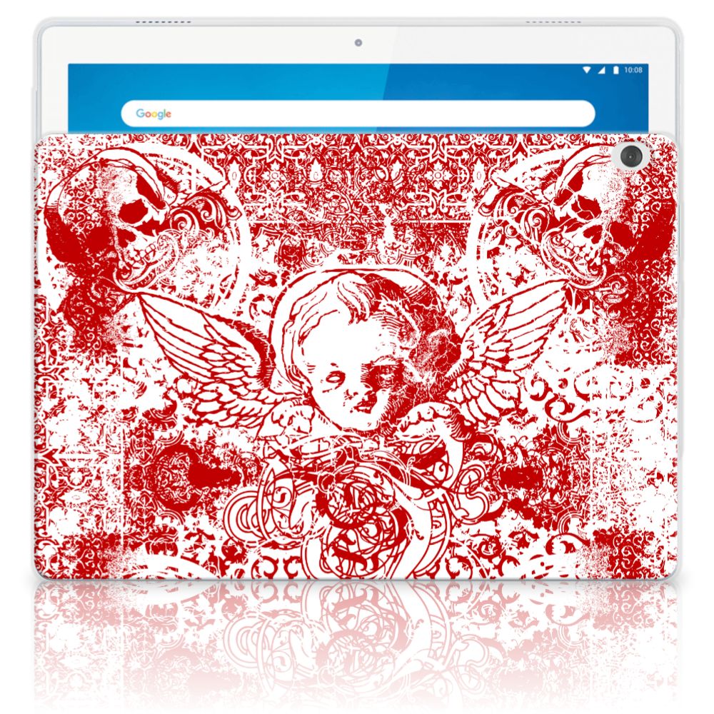Tablet BackCover Lenovo Tab M10 Angel Skull Rood