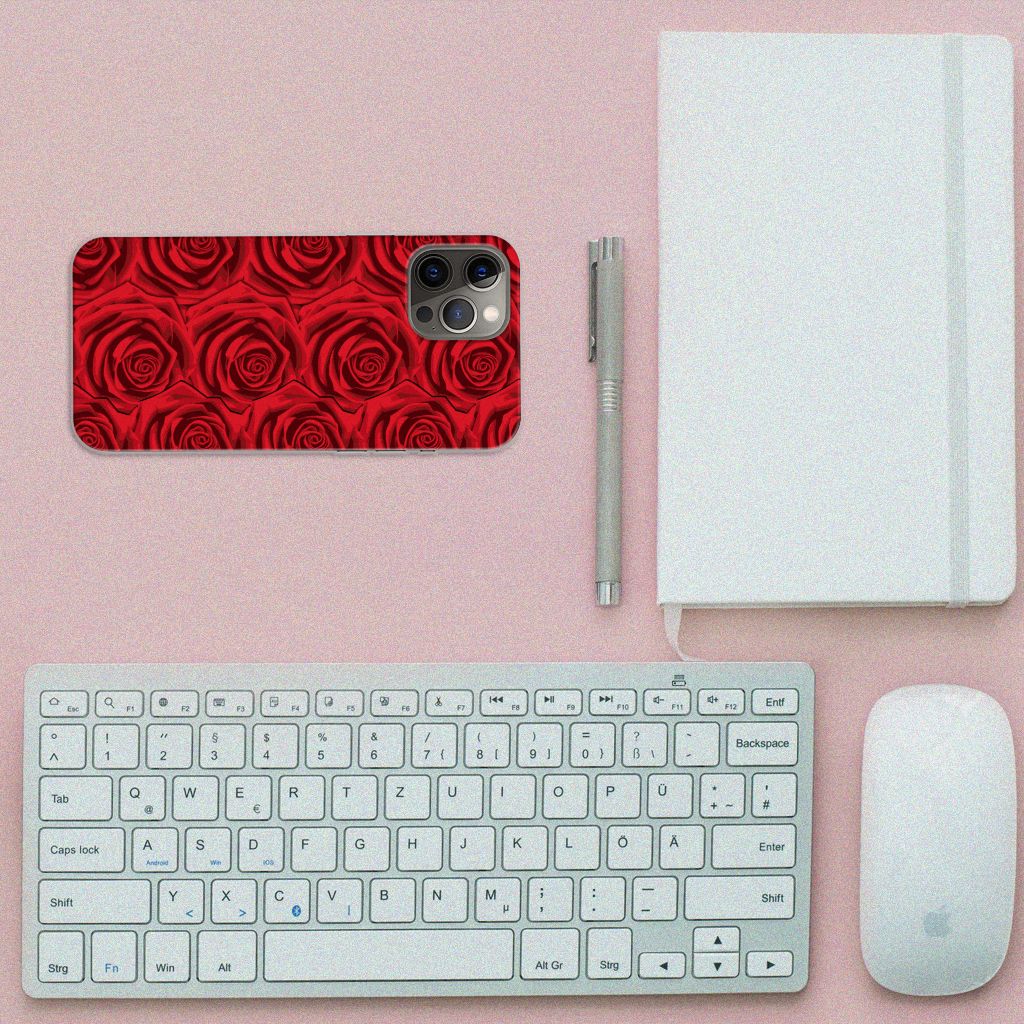 iPhone 12 Pro Max TPU Case Red Roses B2C Telecom