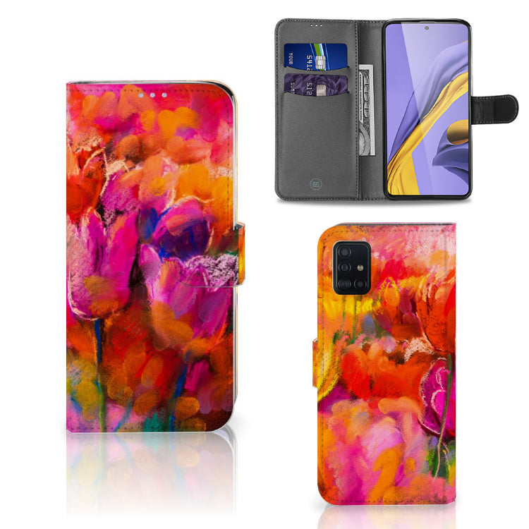 Hoesje Samsung Galaxy A51 Tulips