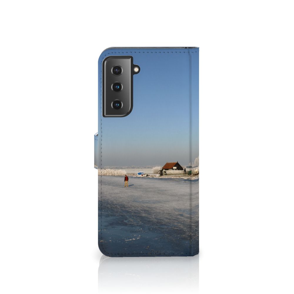 Samsung Galaxy S21 Plus Flip Cover Schaatsers