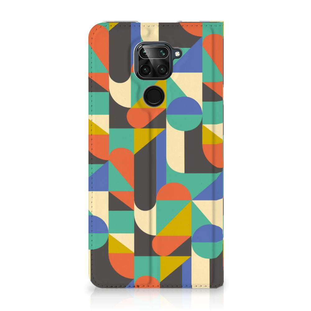Xiaomi Redmi Note 9 Hoesje met Magneet Funky Retro - B2C Telecom
