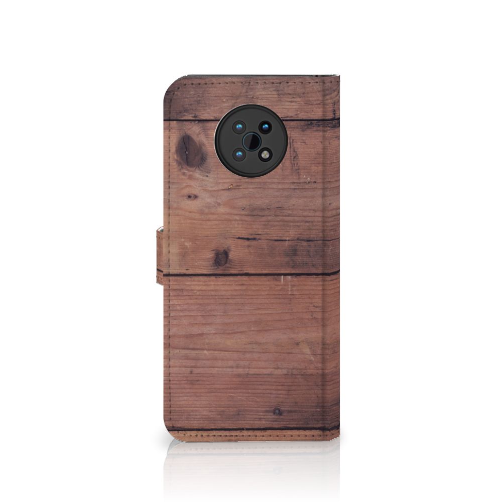 Nokia G50 Book Style Case Old Wood