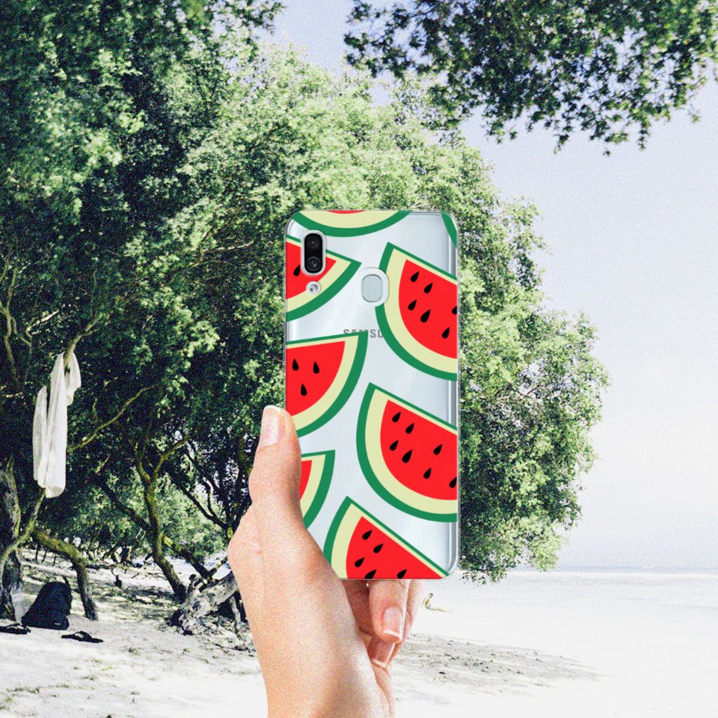 Samsung Galaxy A30 Siliconen Case Watermelons