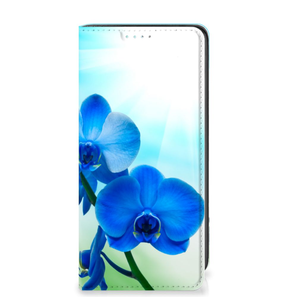 Samsung Galaxy A41 Smart Cover Orchidee Blauw - Cadeau voor je Moeder - B2C Telecom