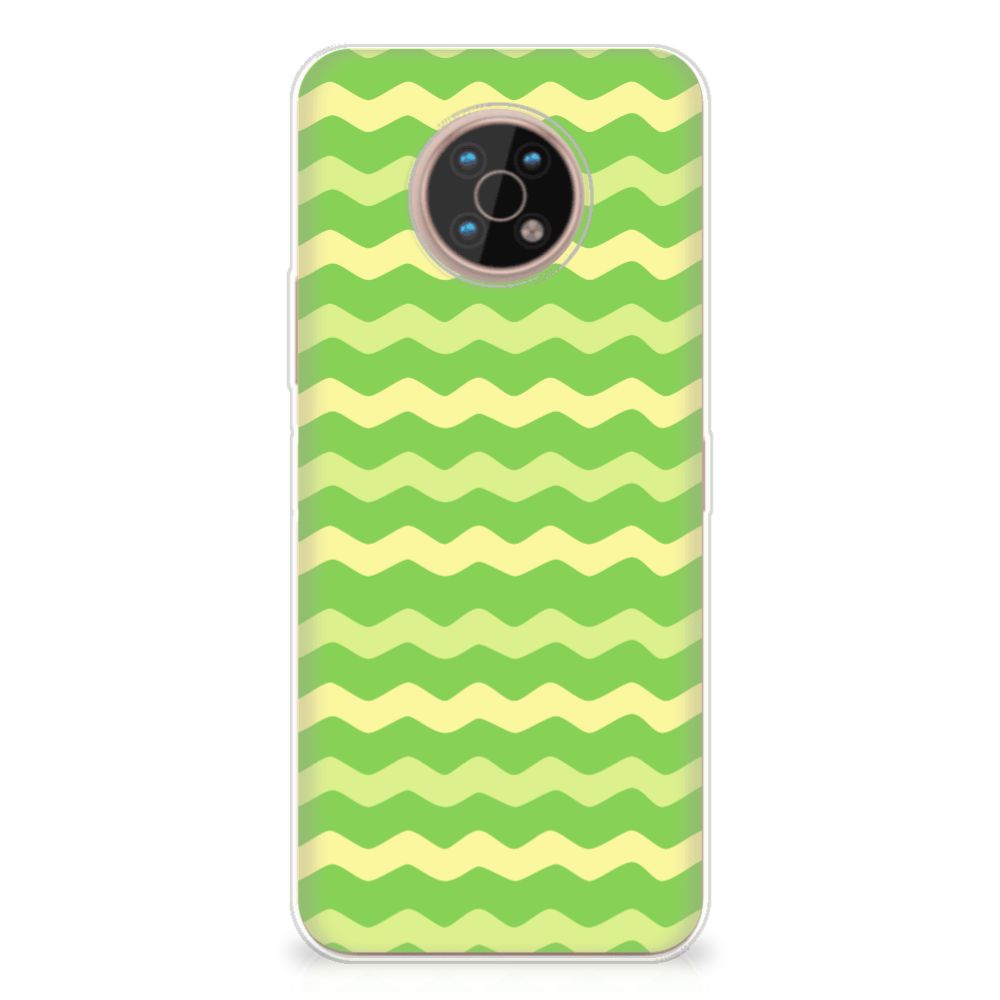 Nokia G50 TPU bumper Waves Green