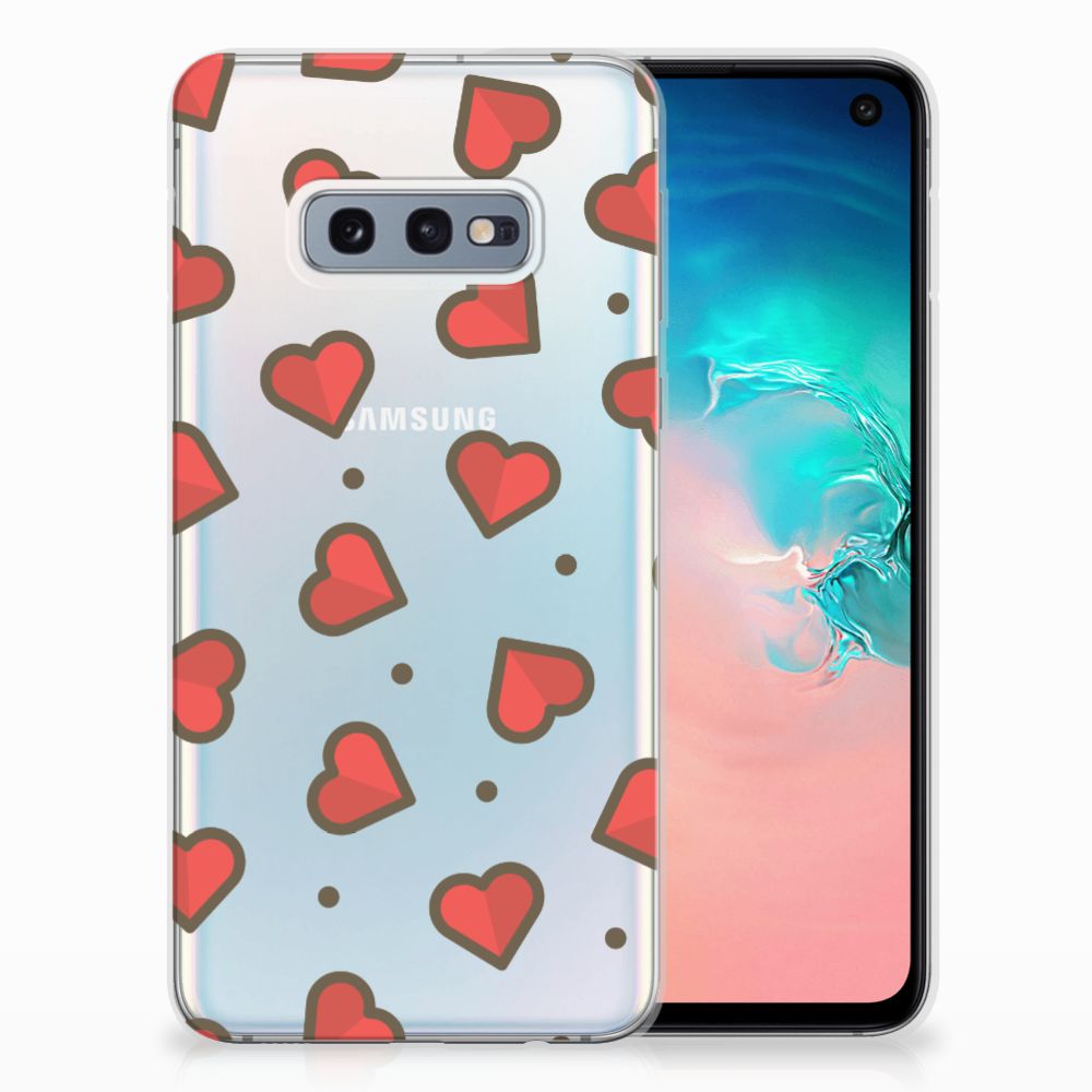 Samsung Galaxy S10e TPU bumper Hearts