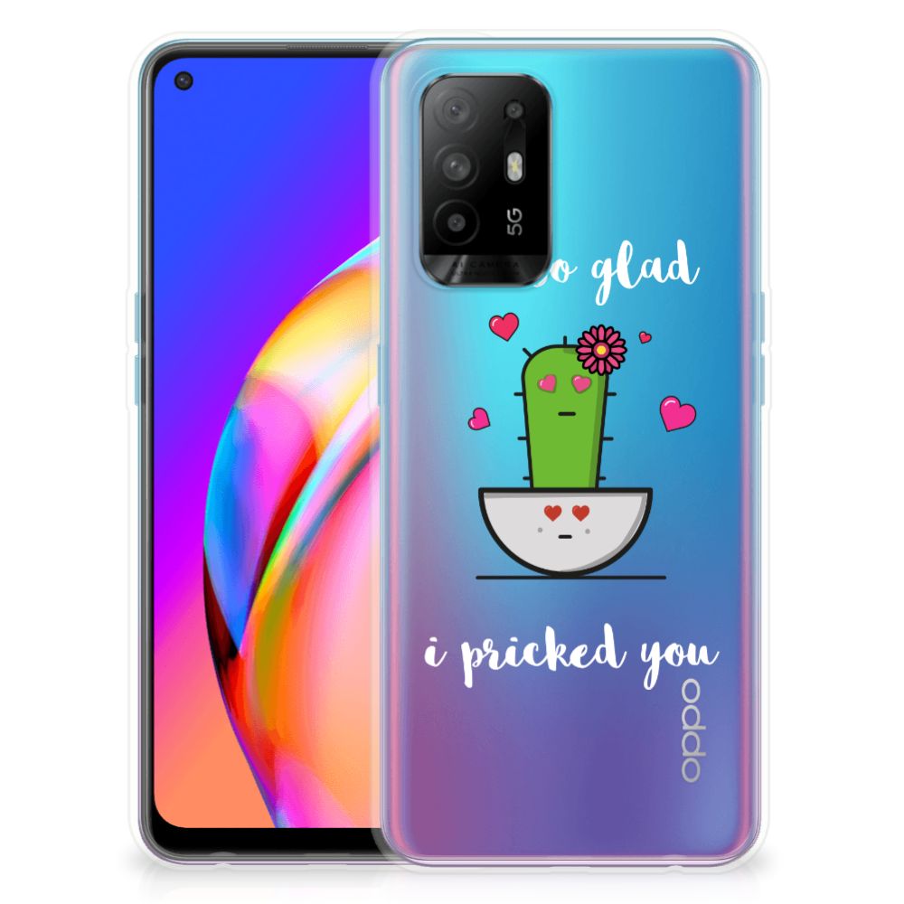 OPPO A94 5G | Reno5 Z Telefoonhoesje met Naam Cactus Glad B2C Telecom