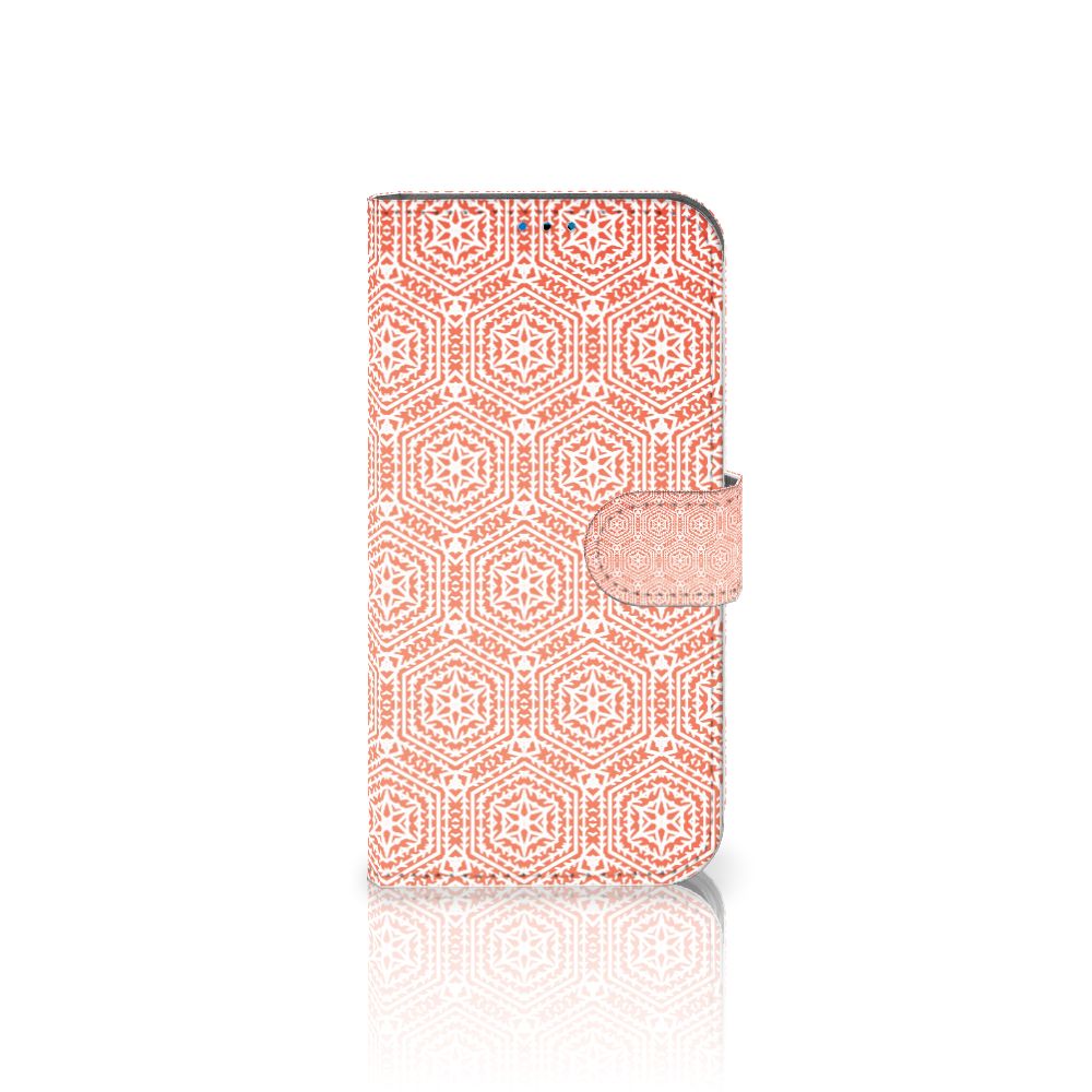 iPhone 14 Pro Telefoon Hoesje Pattern Orange met prachtig oranje patroon, perfect voor jouw smartphone.