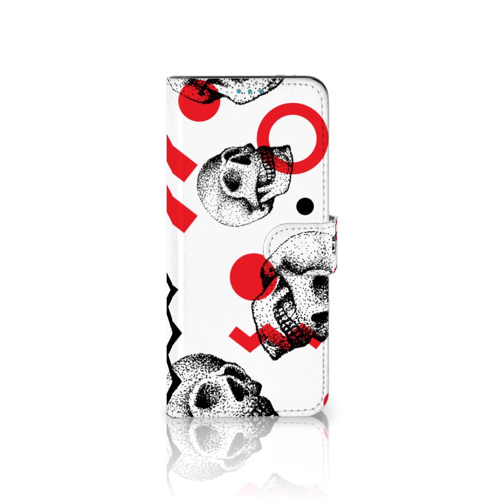 Telefoonhoesje met Naam Samsung Galaxy A73 5G Skull Red
