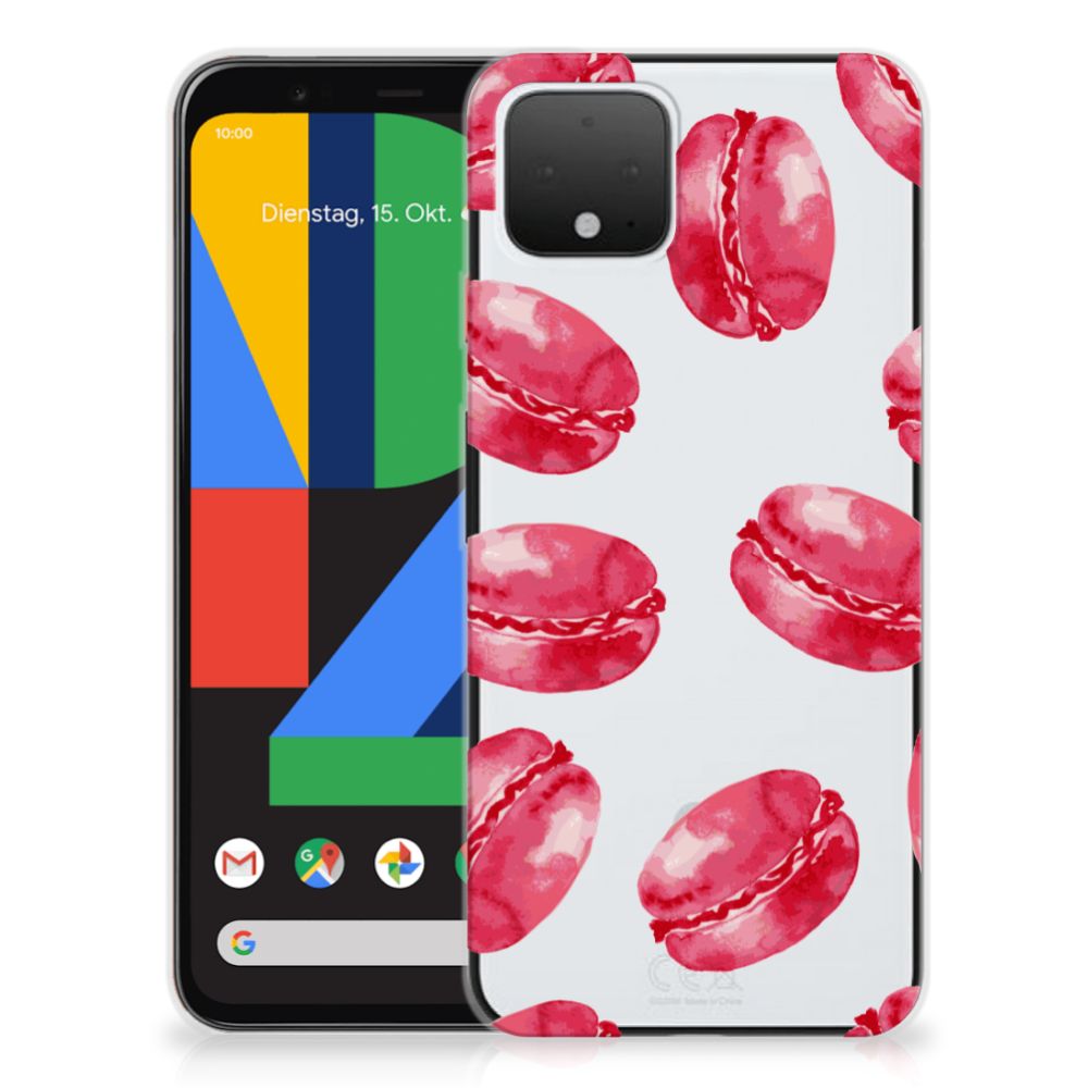 Google Pixel 4 Siliconen Case Pink Macarons