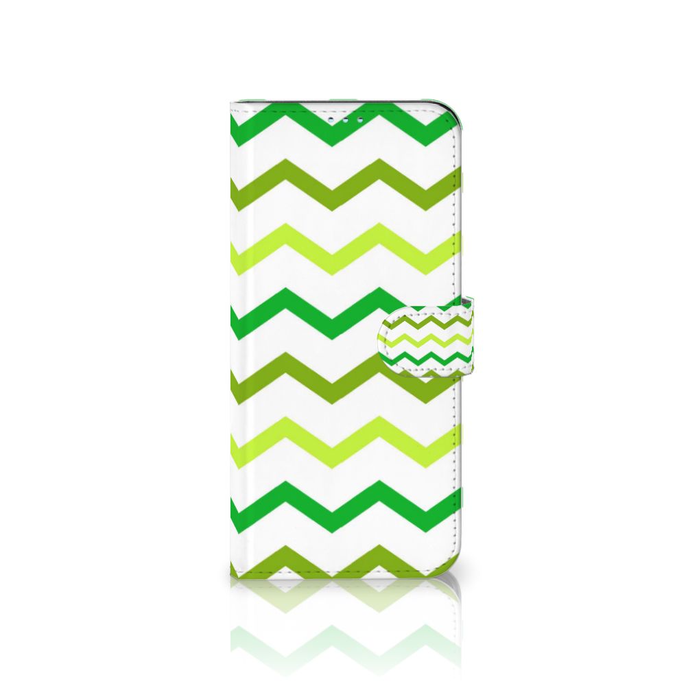 Motorola Moto G9 Power Telefoon Hoesje Zigzag Groen