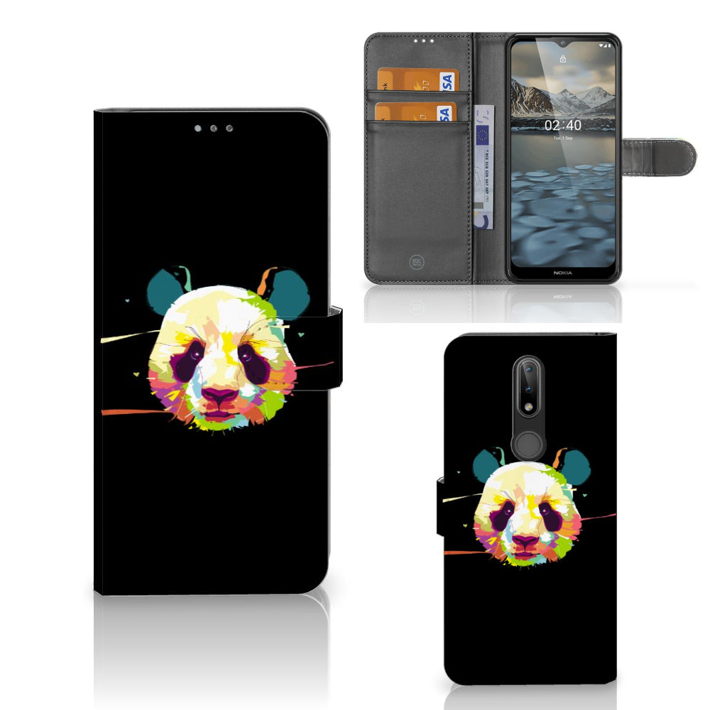 Nokia 2.4 Leuk Hoesje Panda Color