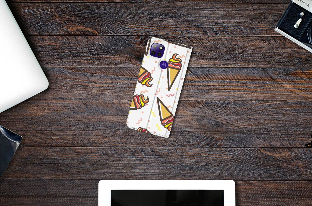 Motorola Moto G9 Power Flip Style Cover Icecream - B2C Telecom