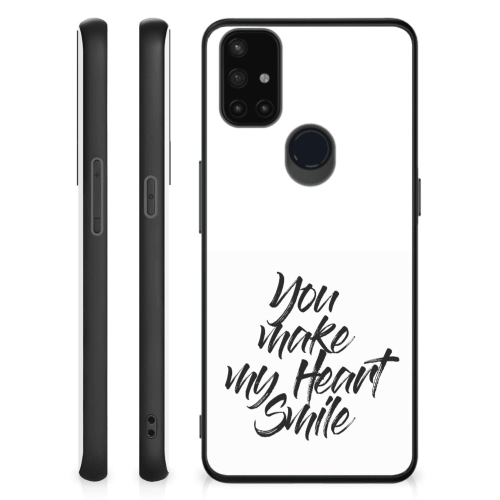 OnePlus Nord N10 5G Telefoon Hoesje met tekst Heart Smile