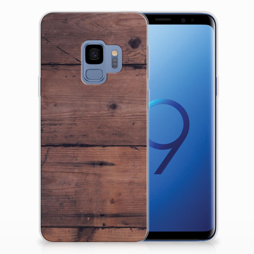 Samsung Galaxy S9 Bumper Hoesje Old Wood