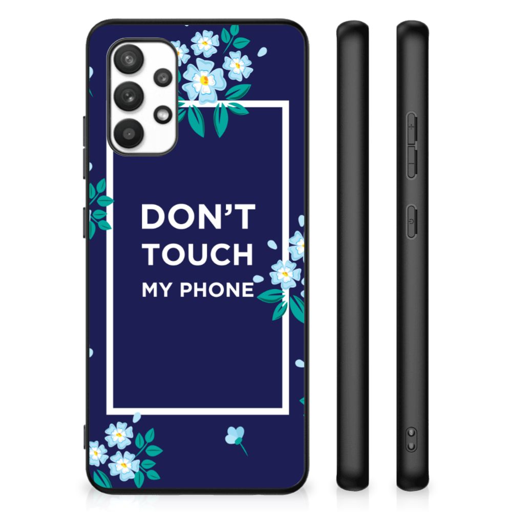 Samsung Galaxy A32 4G | A32 5G Enterprise Editie Telefoon Hoesje Flowers Blue DTMP B2C Telecom