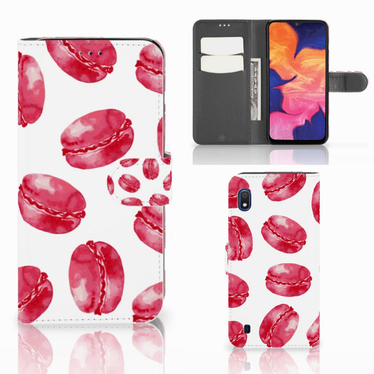 Samsung Galaxy A10 Book Cover Pink Macarons