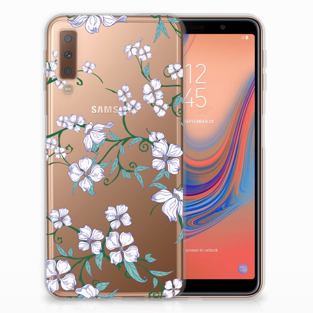 Samsung Galaxy A7 (2018) Uniek TPU Case Blossom White