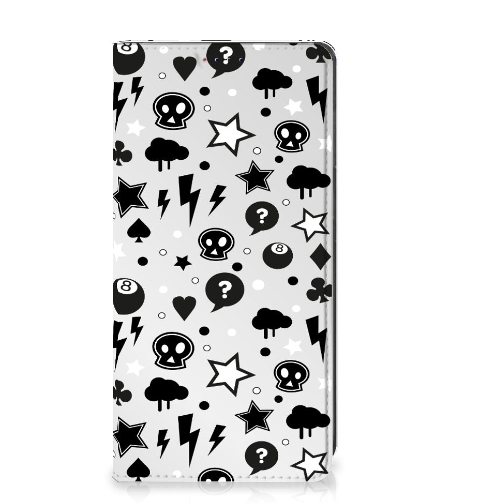 Mobiel BookCase Samsung Galaxy A10 Silver Punk