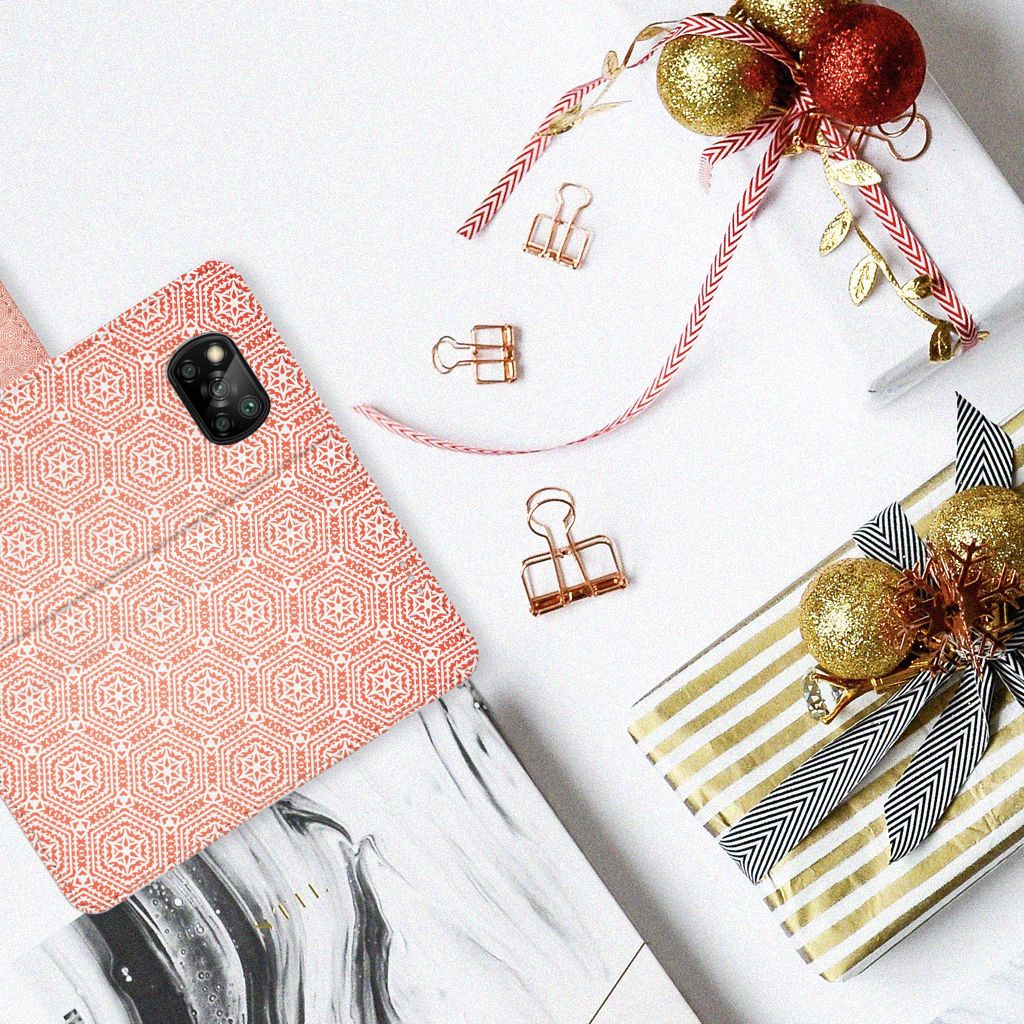 Xiaomi Poco X3 | Poco X3 Pro Telefoon Hoesje Pattern Orange