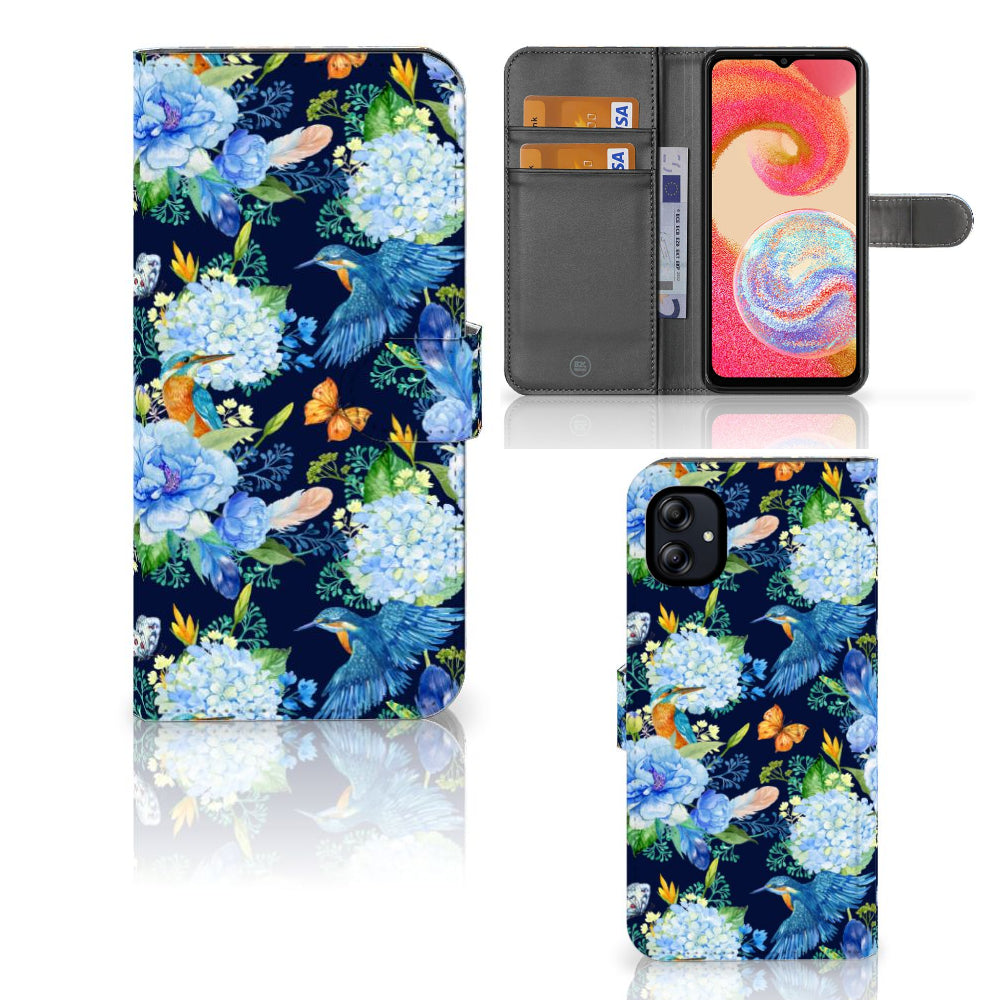 Telefoonhoesje met Pasjes voor Samsung Galaxy A04e IJsvogel