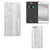 Huawei P10 Plus Book Wallet Case White Wood