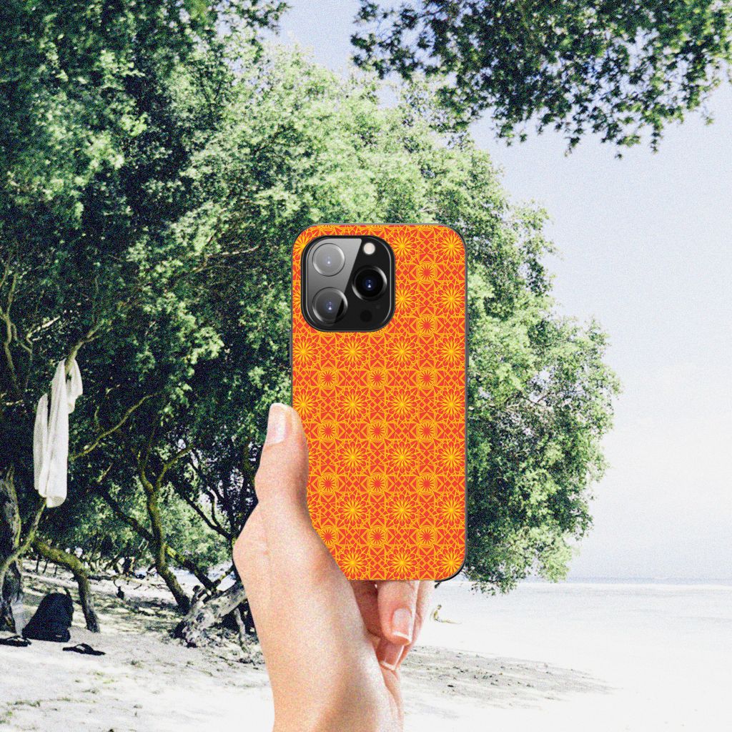 iPhone 14 Pro Back Case Batik Oranje B2C Telecom