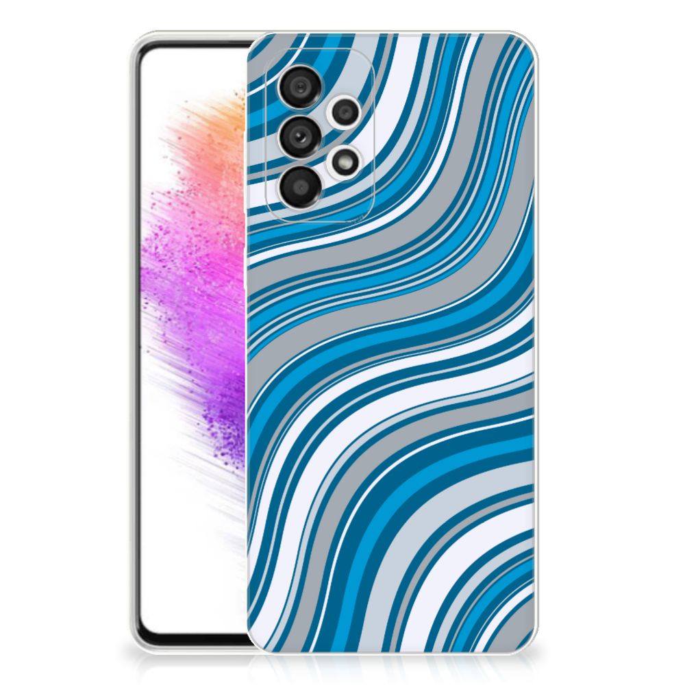 Samsung Galaxy A73 5G TPU bumper Waves Blue B2C Telecom