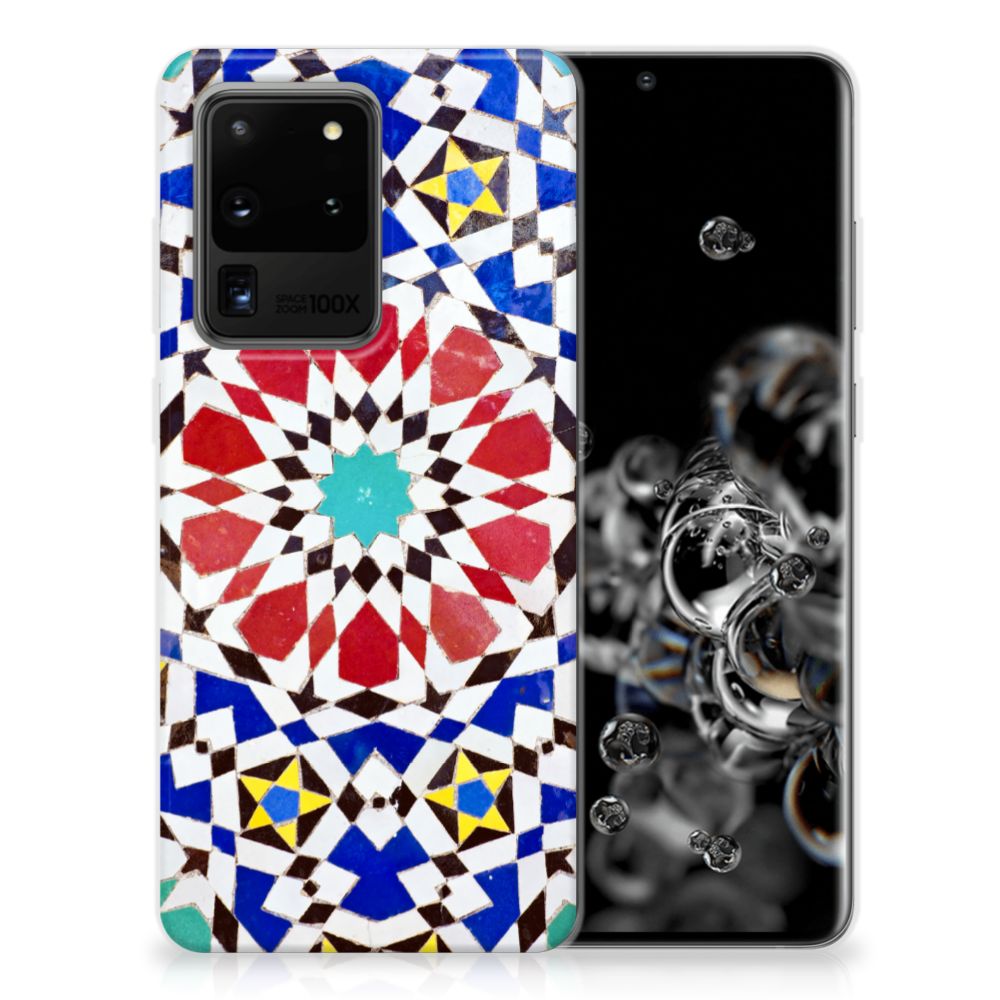 Samsung Galaxy S20 Ultra TPU Siliconen Hoesje Mozaïek B2C Telecom