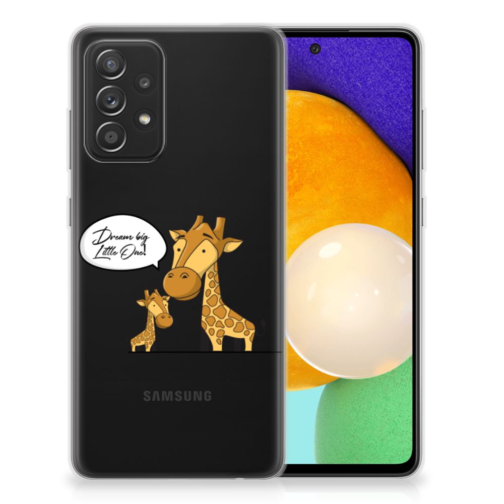 Samsung Galaxy A52 (5G/4G) Telefoonhoesje met Naam Giraffe