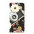 iPhone 14 Stand Case Vintage Camera met bloemen en retro camera design, perfect voor jouw telefoon.