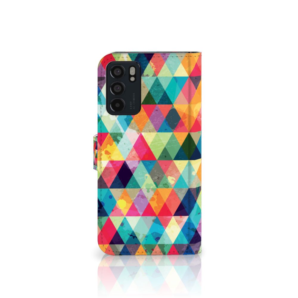 OPPO Reno6 5G Telefoon Hoesje Geruit