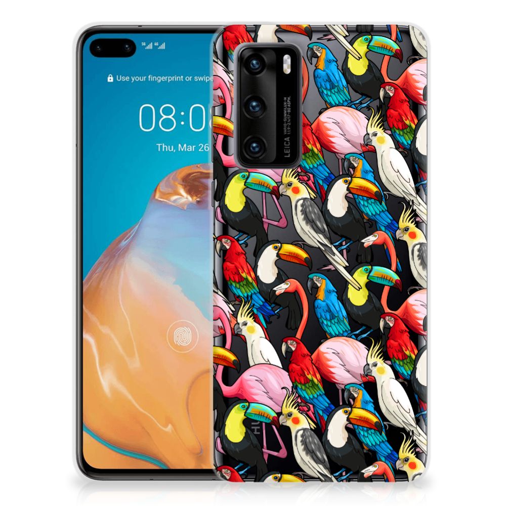 Huawei P40 TPU Hoesje Birds B2C Telecom