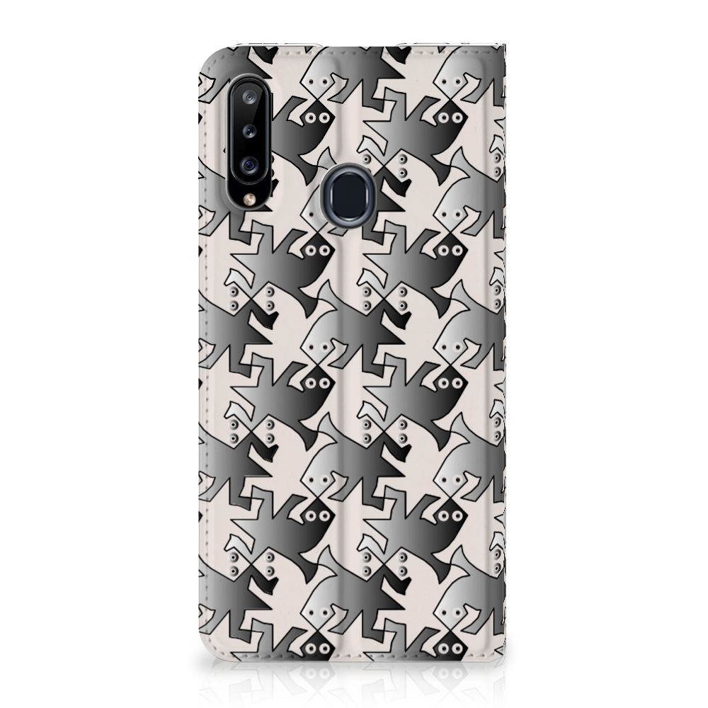 Samsung Galaxy A20s Hoesje maken Salamander Grey - B2C Telecom