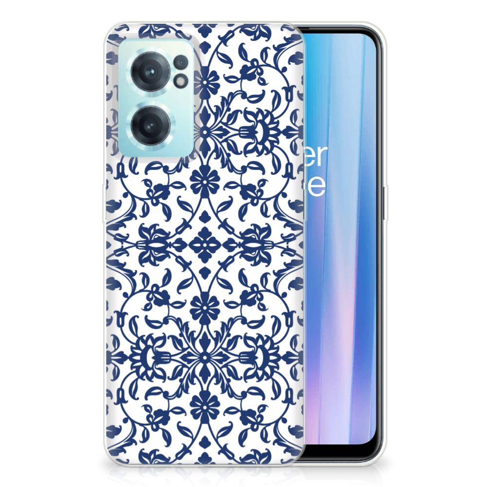 OnePlus Nord CE 2 5G TPU Case Flower Blue