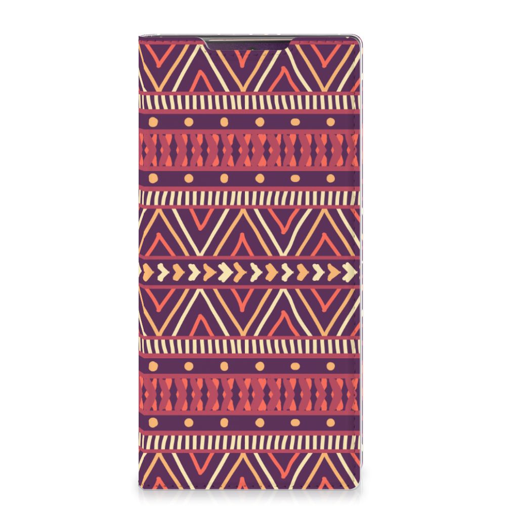 Samsung Galaxy Note 20 Ultra Hoesje met Magneet Aztec Paars - B2C Telecom