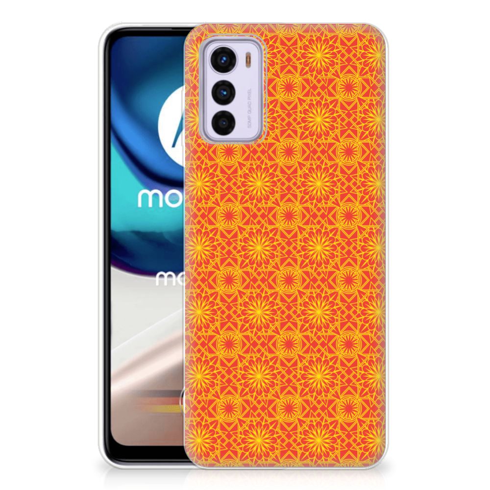 Motorola Moto G42 TPU bumper Batik Oranje B2C Telecom