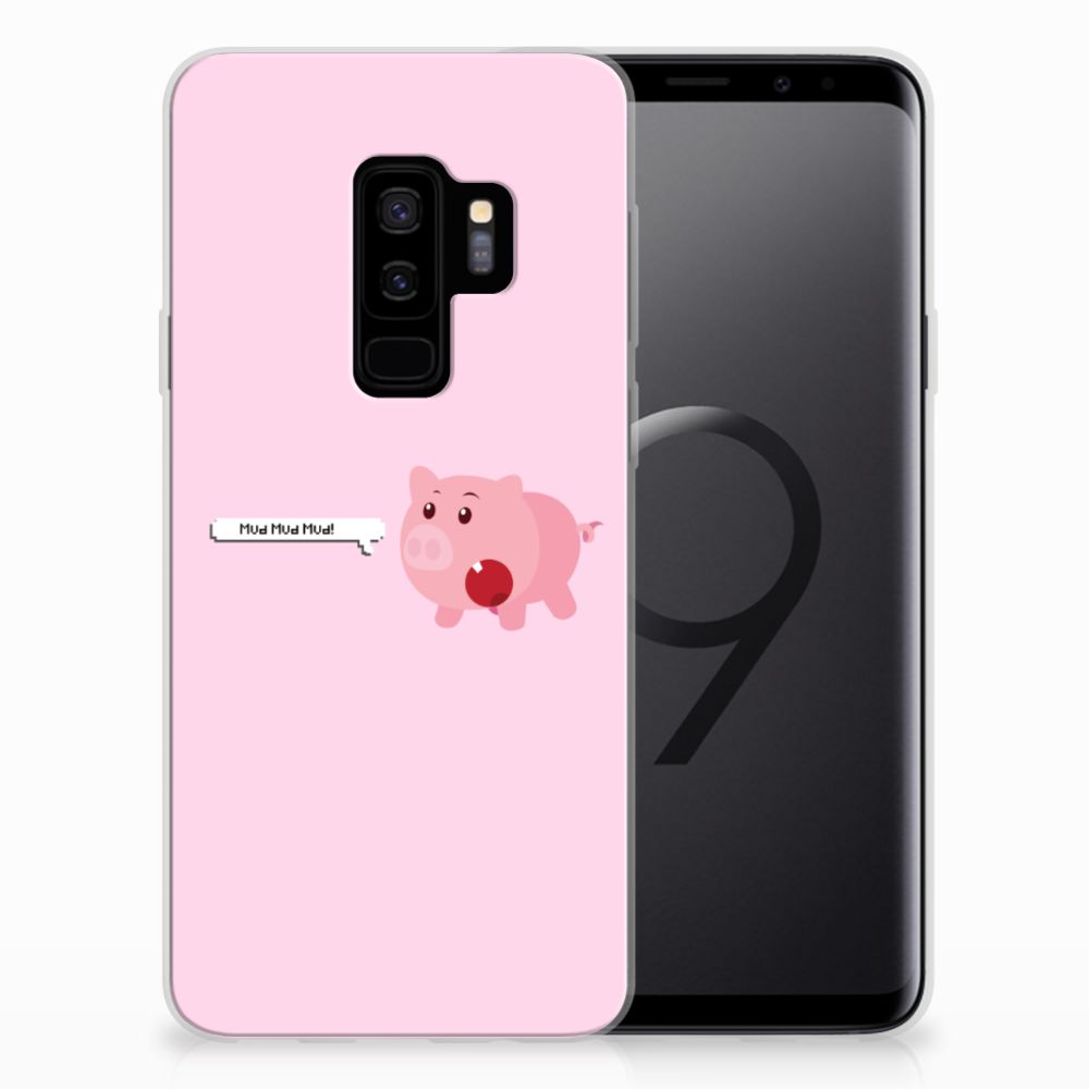 Samsung Galaxy S9 Plus Telefoonhoesje met Naam Pig Mud