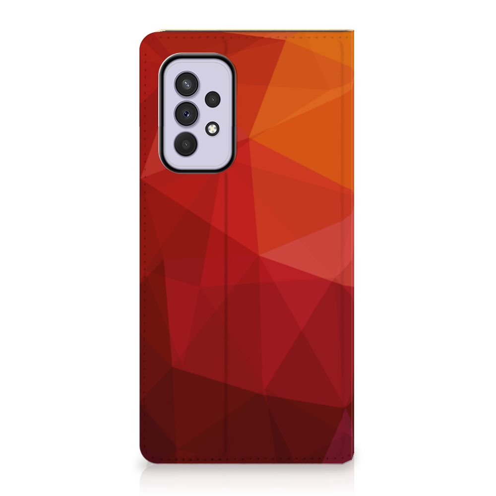 Stand Case voor Samsung Galaxy A33 5G Polygon Red - B2C Telecom
