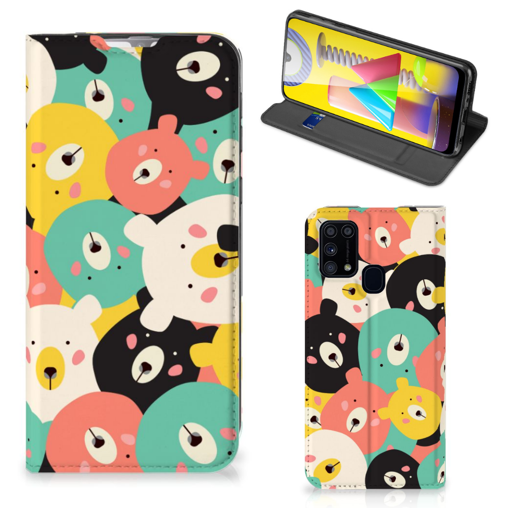Samsung Galaxy M31 Magnet Case Bears - B2C Telecom