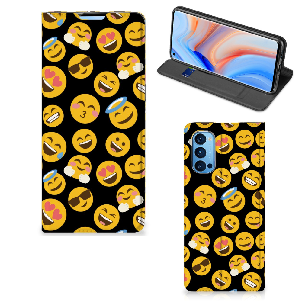 OPPO Reno4 Pro 5G Hoesje met Magneet Emoji - B2C Telecom