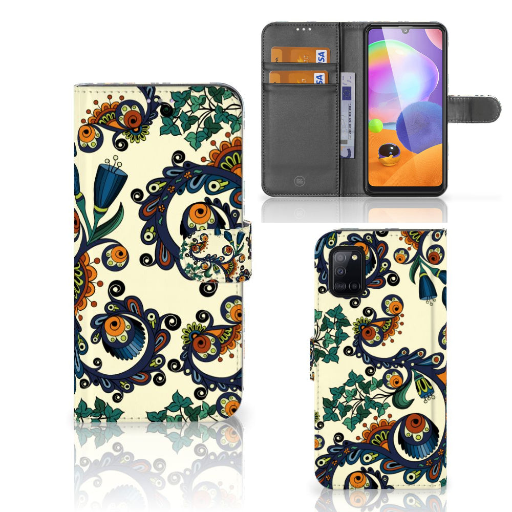 Wallet Case Samsung Galaxy A31 Barok Flower